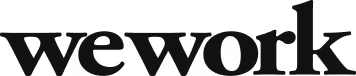 Logo du partenaire de Desk to Desk WeWork qui a des centres de coworking à Paris et partout en Europe ainsi qu'aux États-Unis